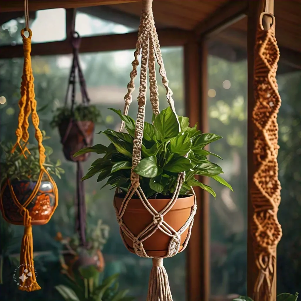 Macrame plant hanger