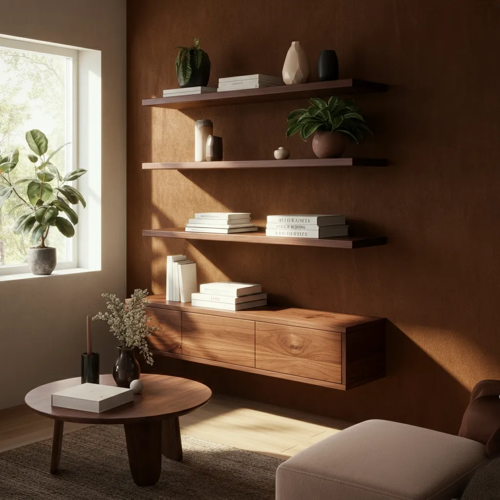 Floating shelves for room decor