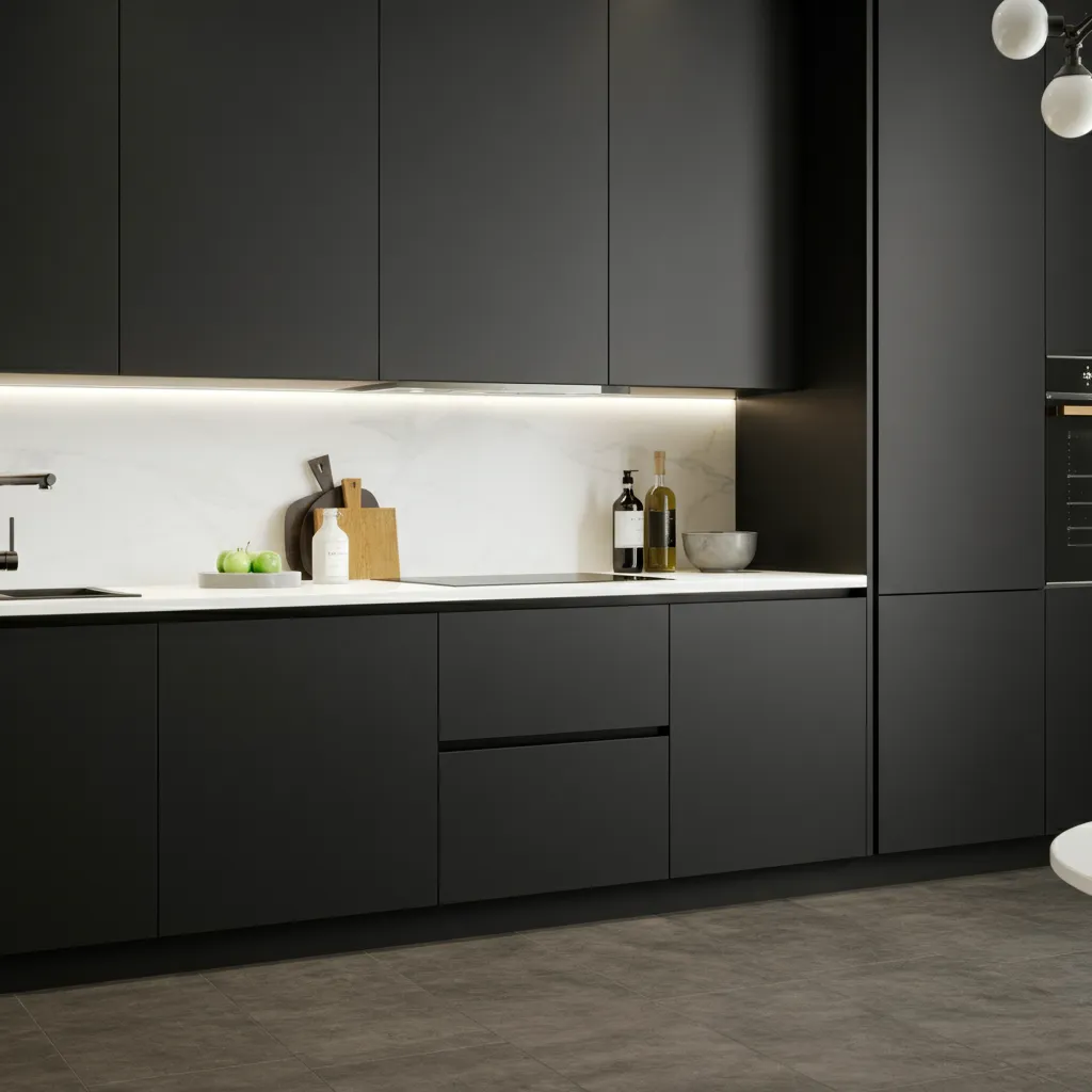 Discover the timeless charm of black kitchen cabinets! 