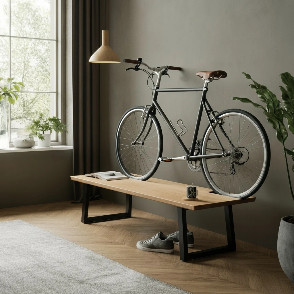 Furniture-Integrated: Bicycle Storage solutions for Small Apartments