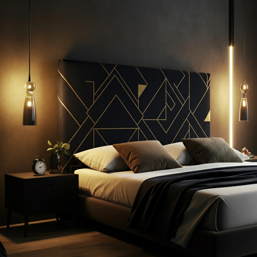 Geometric Patterns headboard design