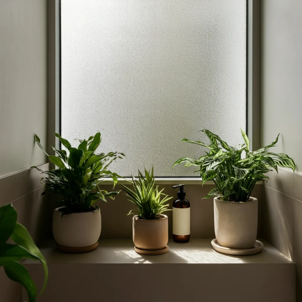 Bathroom greenery