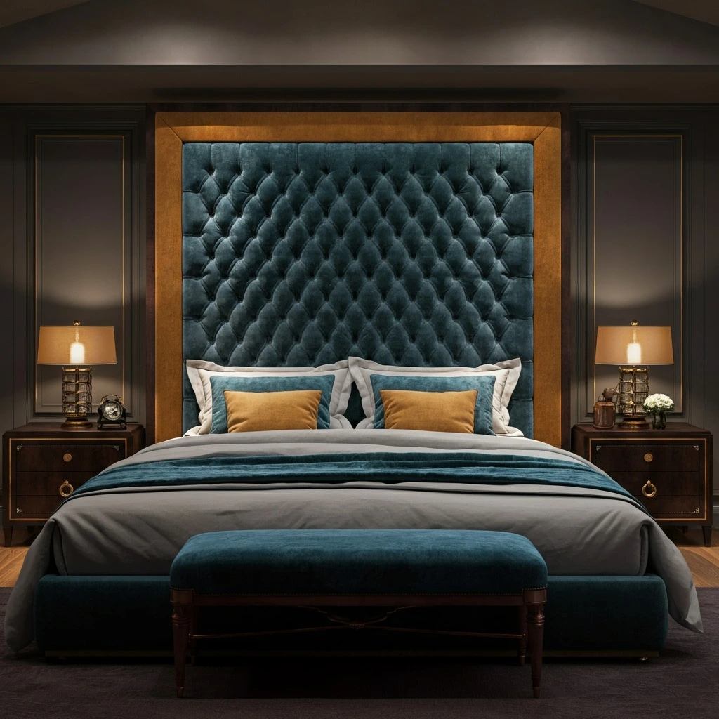 Tall and Dramatic Headboard 