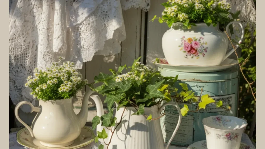 Vintage dish garden 