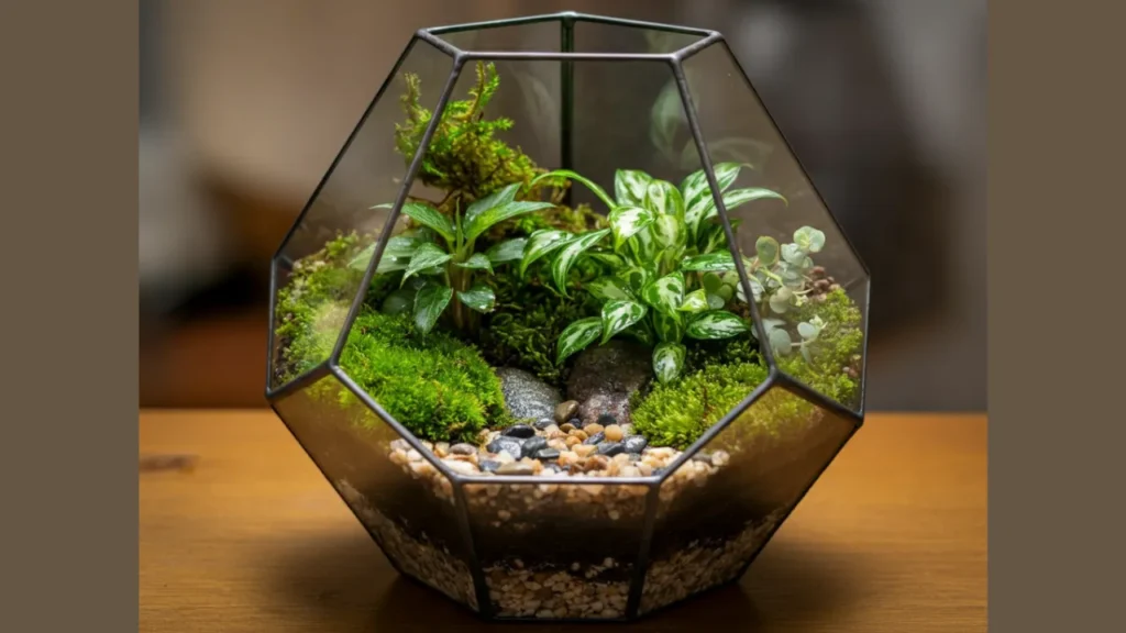 Terrarium-style Enclosed Dish Garden