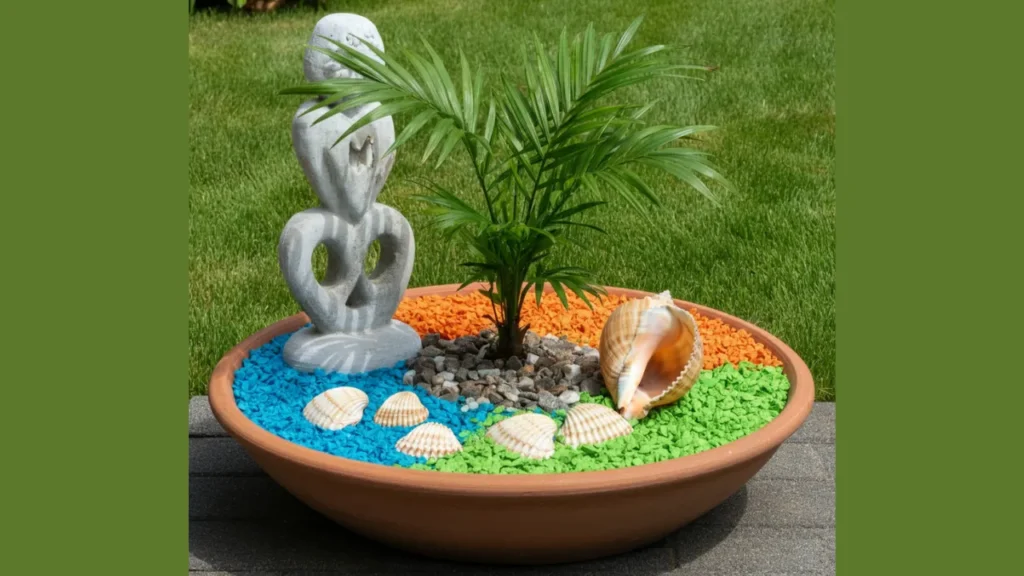 Tropical Paradise Miniature dish Garden